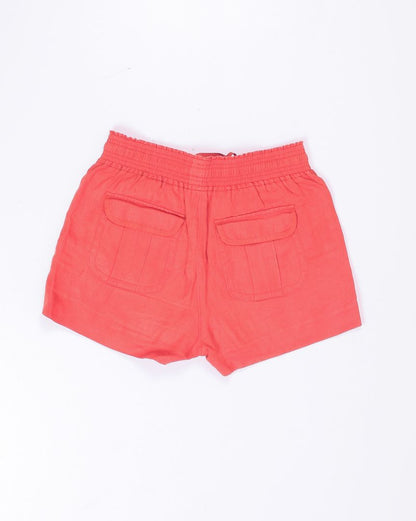 Orange J.Crew Drawstring Shorts, XS