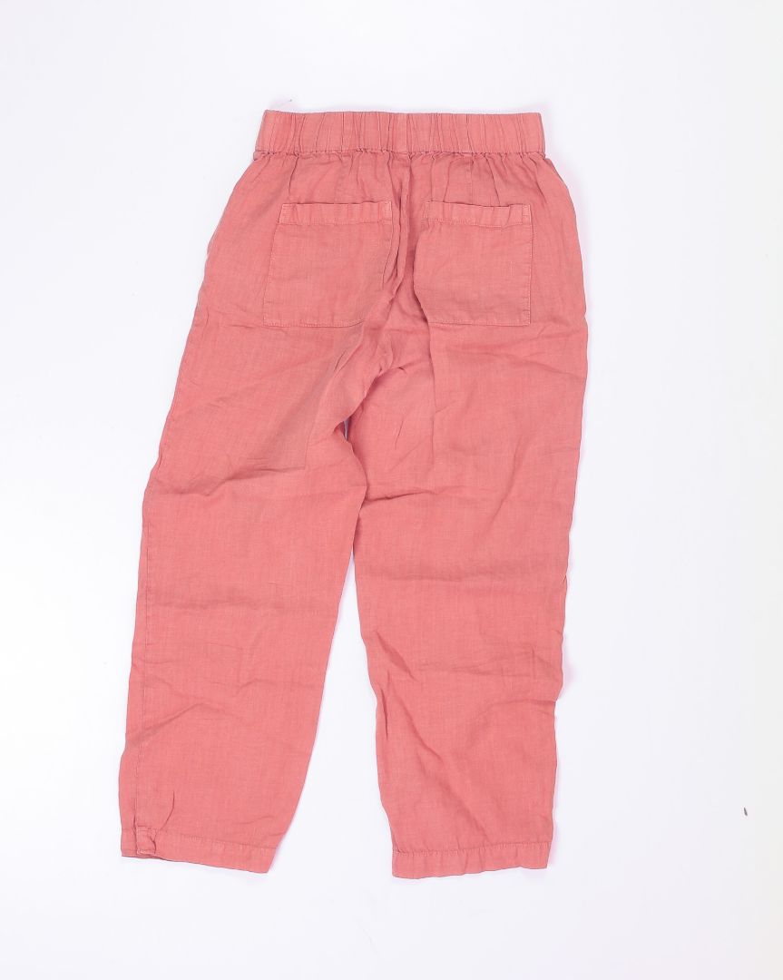 Orange Lou & Grey Linen Pants, XS