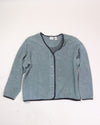 Green L.L.Bean Buttoned Fleece, L