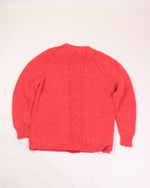 Red Sharon Epple Original Buttoned Sweater, L/XL