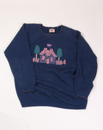 Blue Hanes Crewneck, L