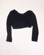 Black Wild Fable Wrap Long Sleeve, 1X