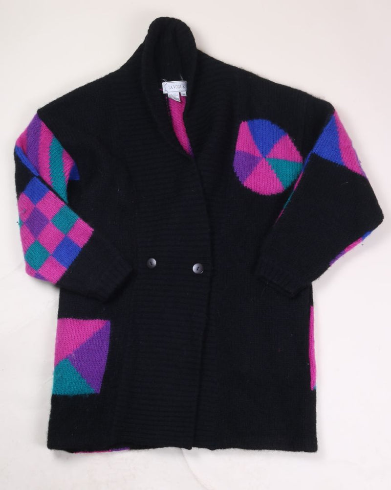 Black LA Vogue Cardigan, M