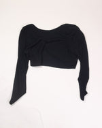 Black Wild Fable Wrap Long Sleeve, 1X