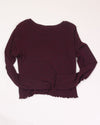 Maroon Aeropostale Cropped Long Sleeve, L