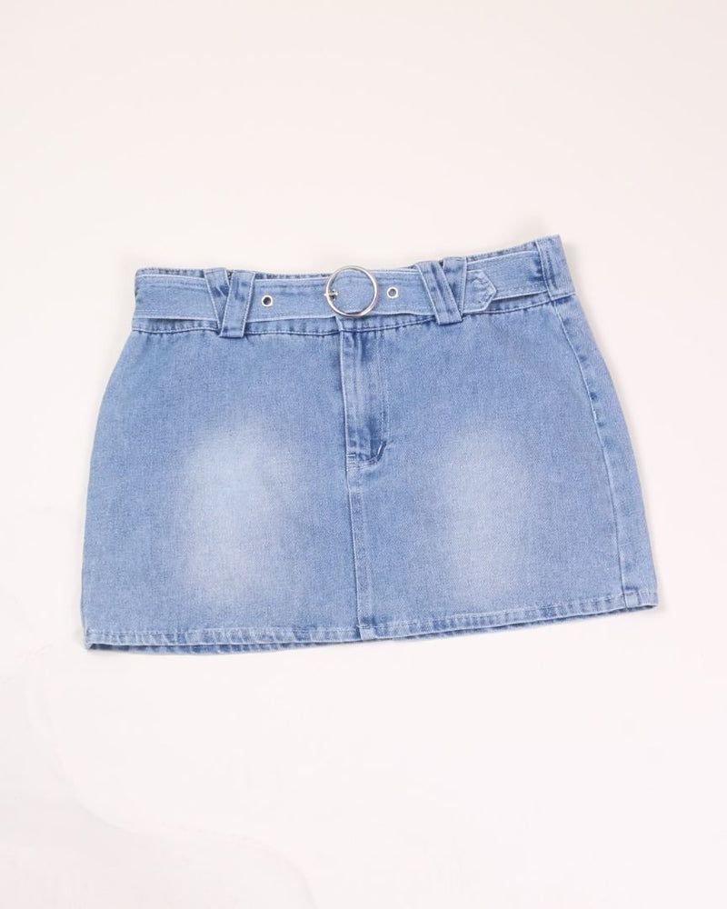 Denim Hyfve Mini Skirt, M