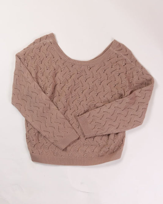 Tan R2 Slouchy Sweater, L