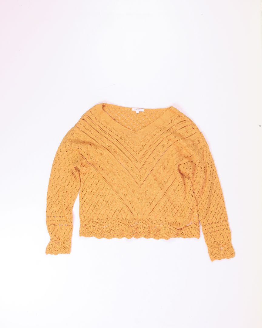 Yellow Maurices Loose Knit Sweater, S