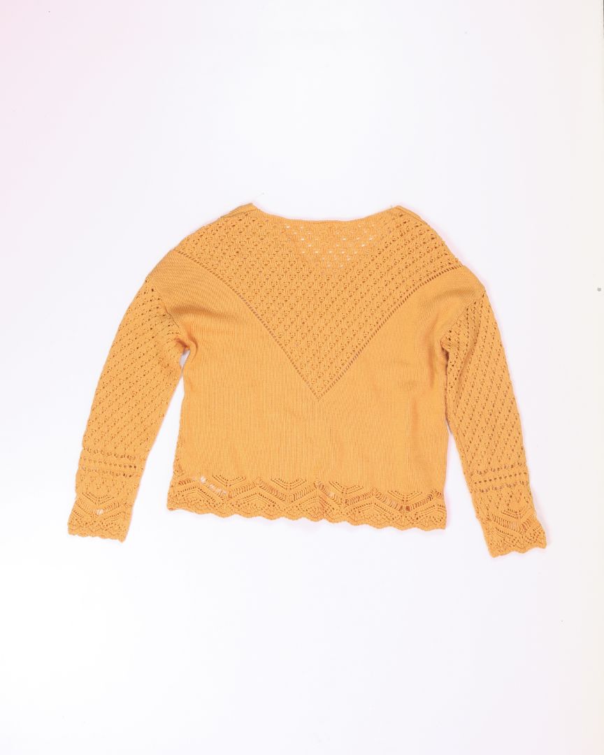 Yellow Maurices Loose Knit Sweater, S