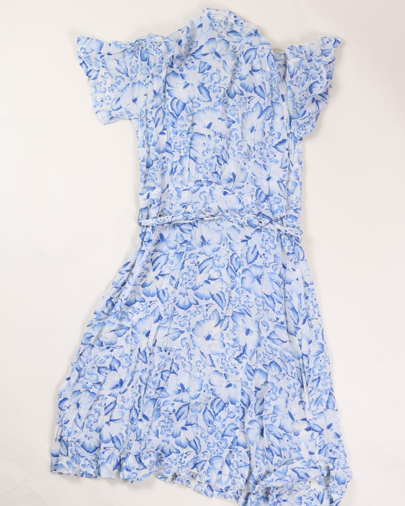 White/Blue Nellydon Dress, M