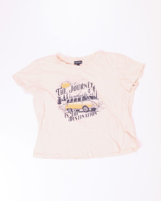 Cream Orginality Graphic Tee, L