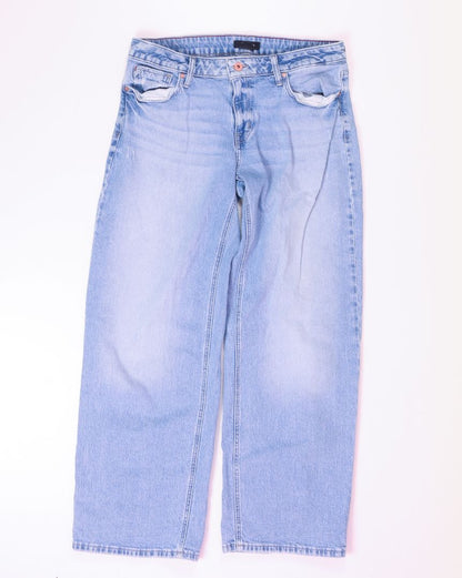 Lightwash Edgely Wide Leg Boyfriend Jeans, 12