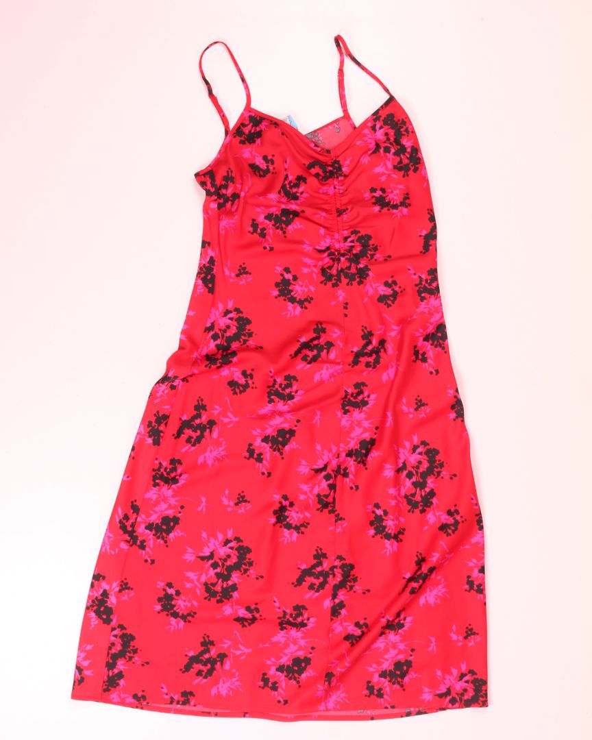 Red A New Day Midi Slip Dress, XS