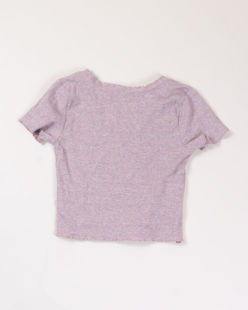 Pink Wild Fable Cropped V-neck, XS