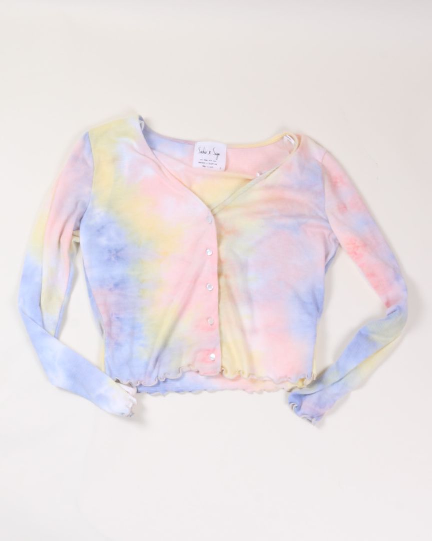 Multi Tie Dye Sadie & Sage Cardigan, S