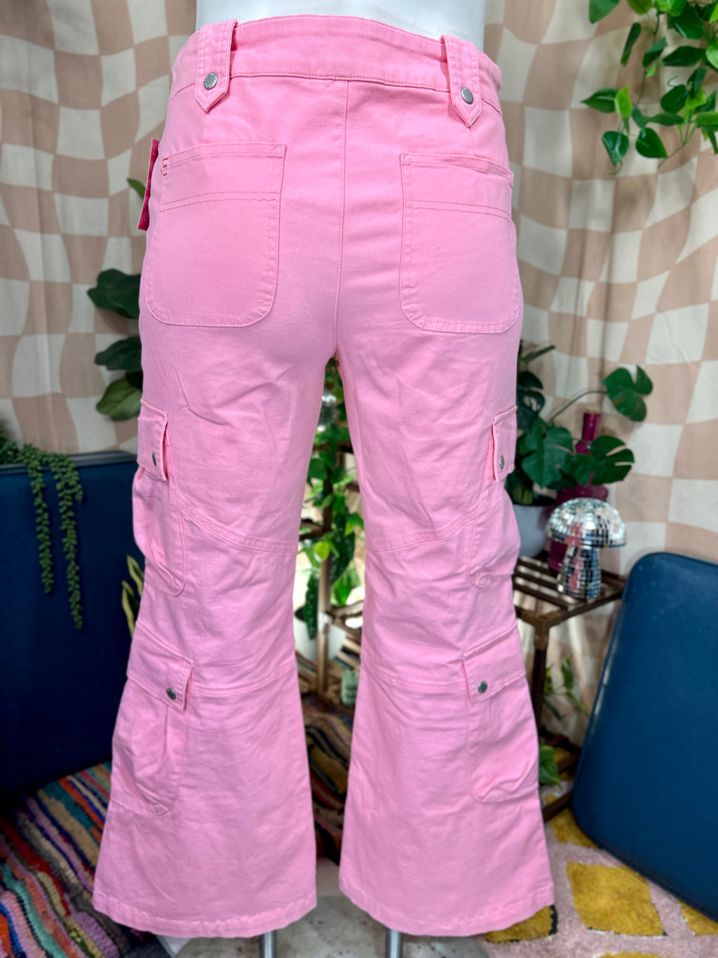 Pink BDG Wide Leg Cargo Pants, 12