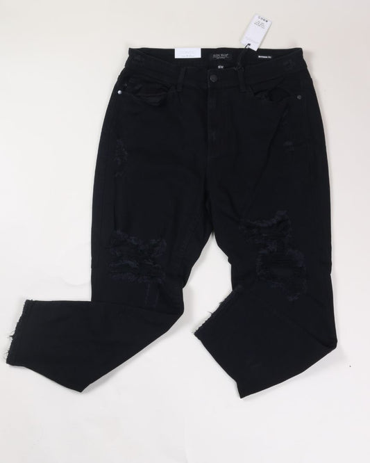 Black Judy Blue Boyfriend Jeans, 16