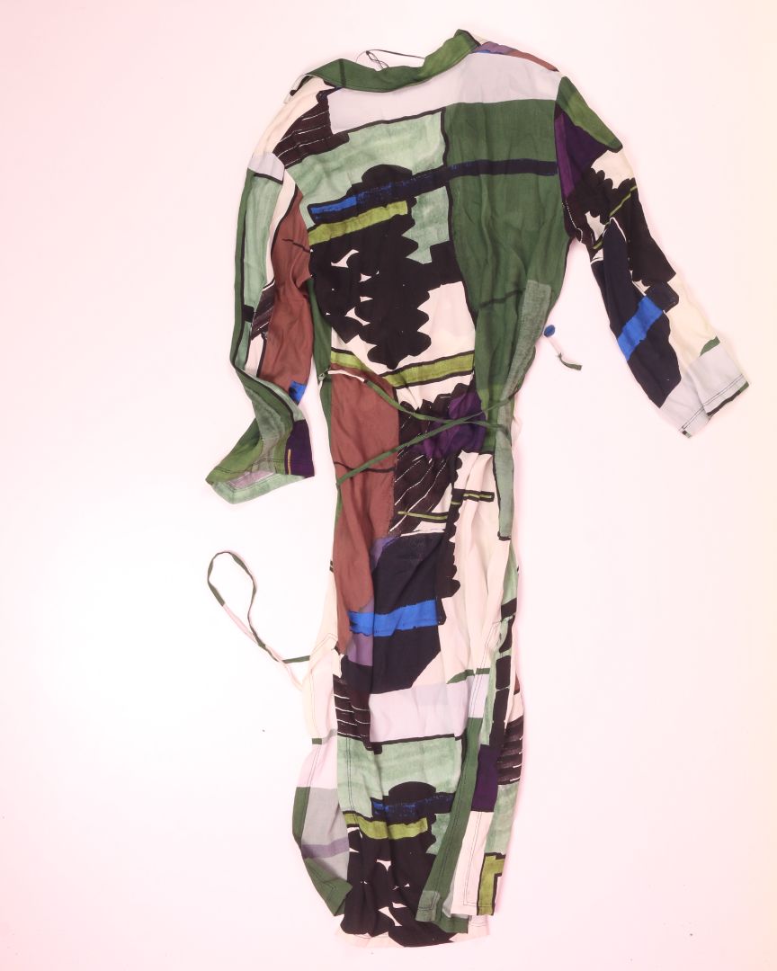 Green/Brown Zara Funky Dress, XS