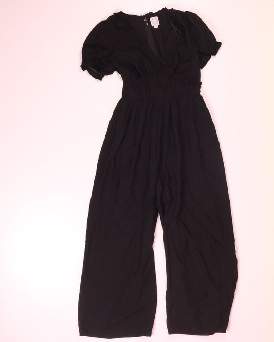 Black Blue Rain Jumpsuit, S