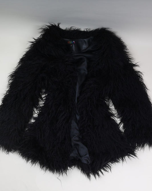 Black Delia's Fuzzy Coat, 1X