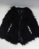 Black Delia's Fuzzy Coat, 1X