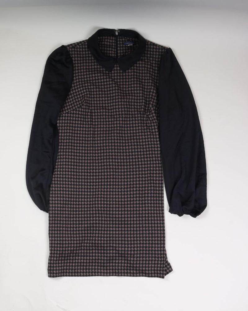 Brown Houndstooth Tommy Hilfiger Shift Dress, 14