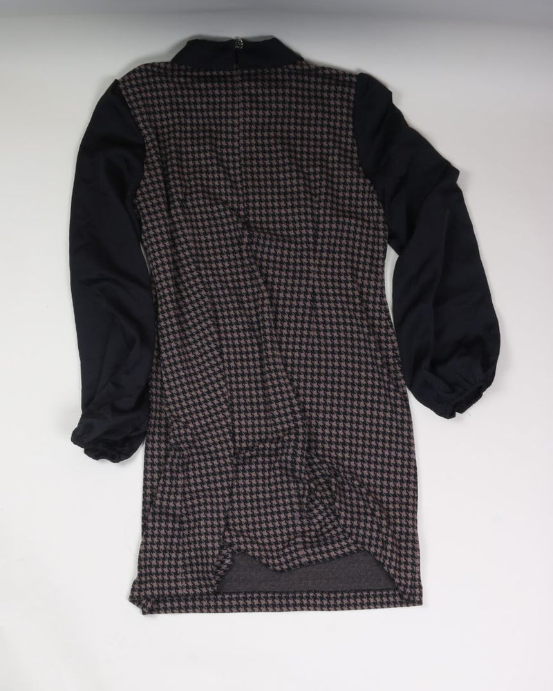 Brown Houndstooth Tommy Hilfiger Shift Dress, 14