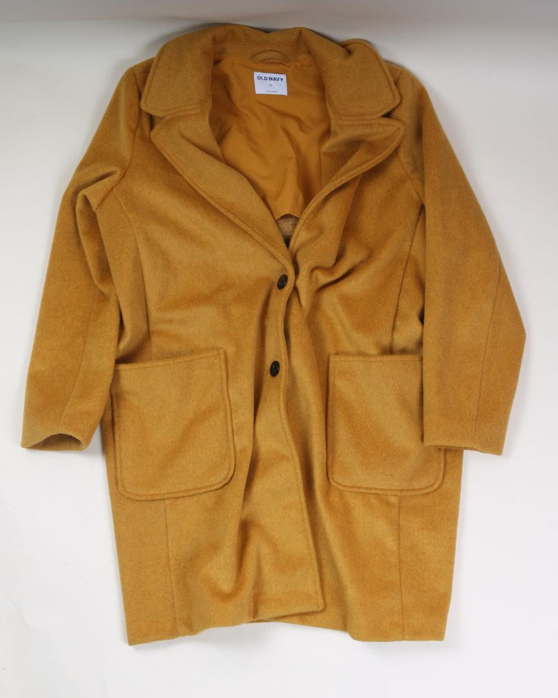 Yellow Old Navy Peacoat, XL