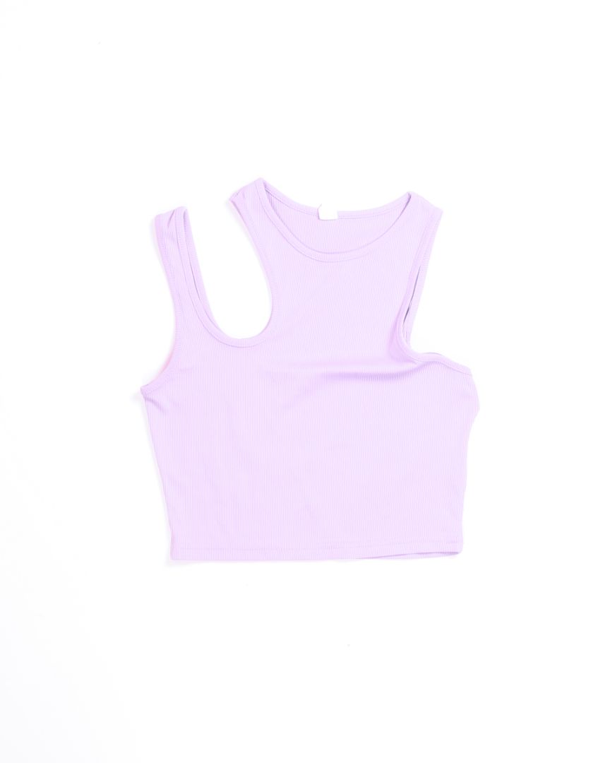 Purple Shein Asymmetrical Tank, M