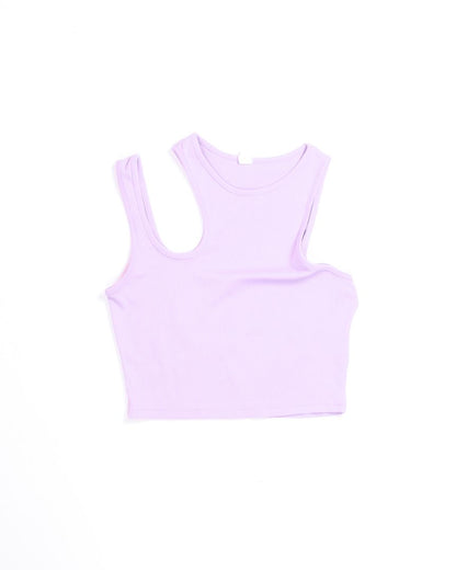 Purple Shein Asymmetrical Tank, M