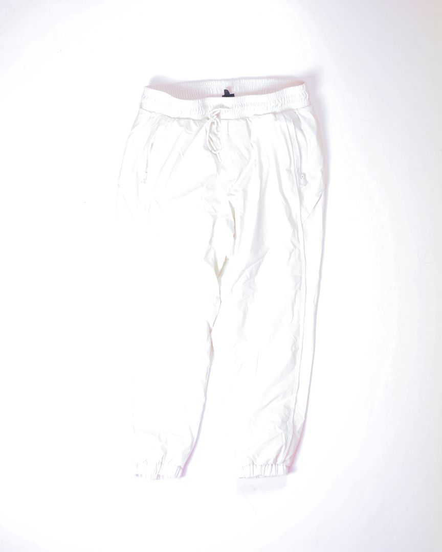 White All in Motion Jogger Pants, XL