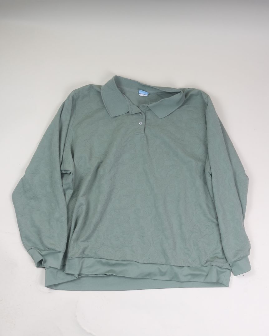 Green Comfort Corner Polo Long Sleeve, 4X