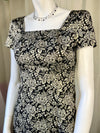 NWT Black Brocade Brooks Brothers Cocktail Dress, 2