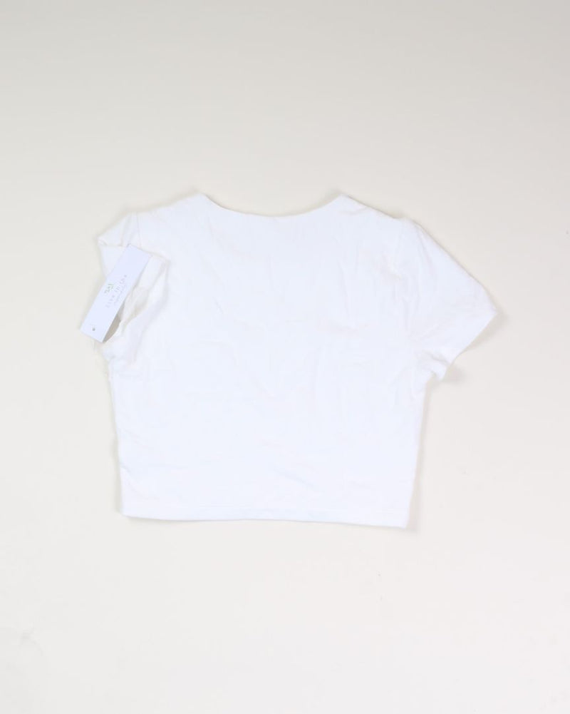 Cream Live in the Moment Cropped Tee, M