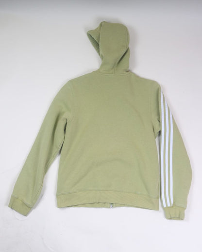 Green Adidas Zip Up Hoodie, M