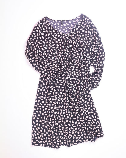 B&W Shein Midi Dress, 2X