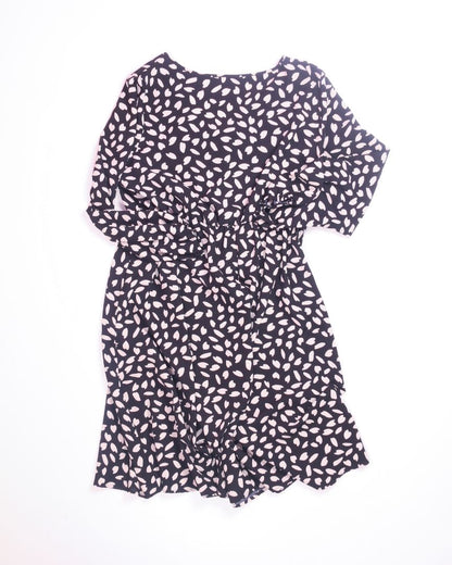 B&W Shein Midi Dress, 2X