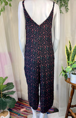 Black Floral Natural Life Jumpsuit, S