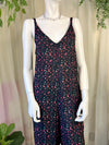 Black Floral Natural Life Jumpsuit, S