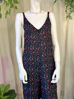 Black Floral Natural Life Jumpsuit, S