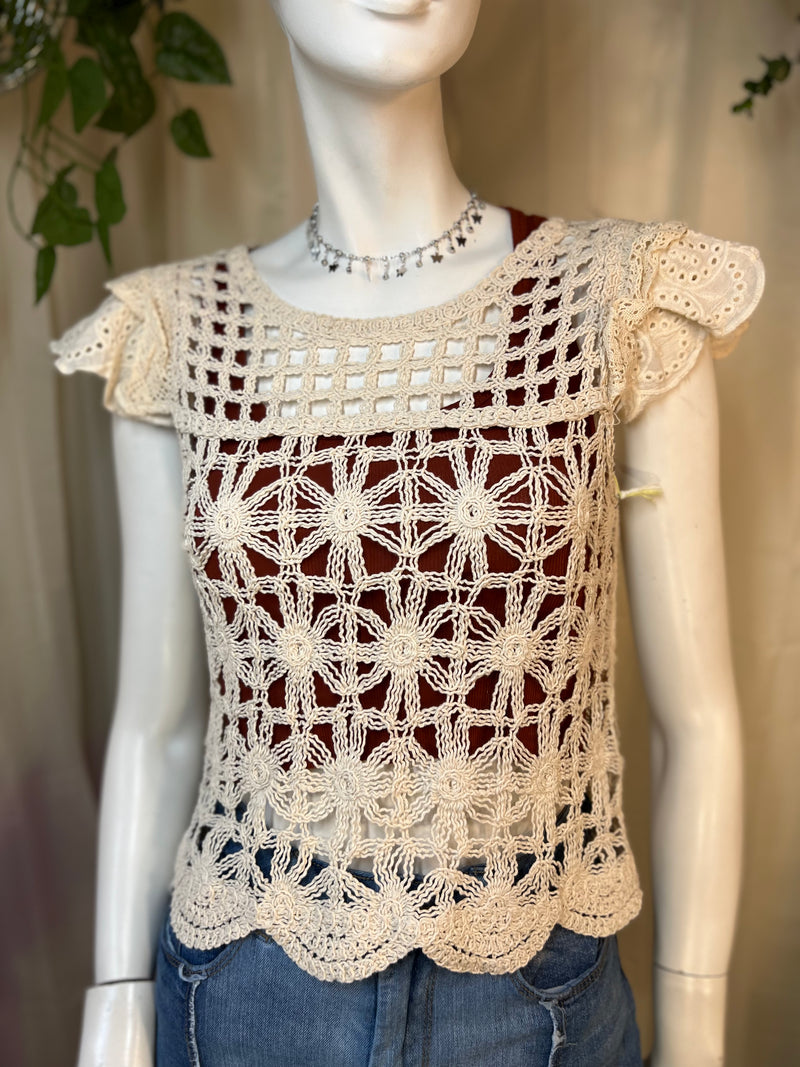 Bishop + Young Crochet Top, S