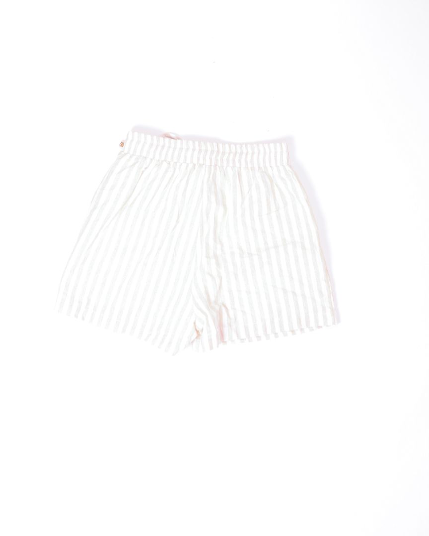 Tan Allie Rose Drawstring Shorts, S