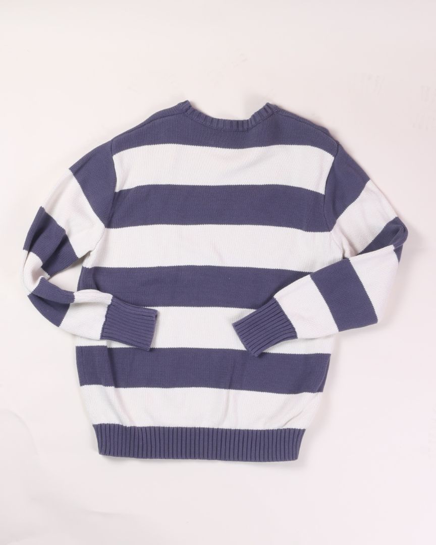 Blue/White Brandy Melville Oversized Sweater, S