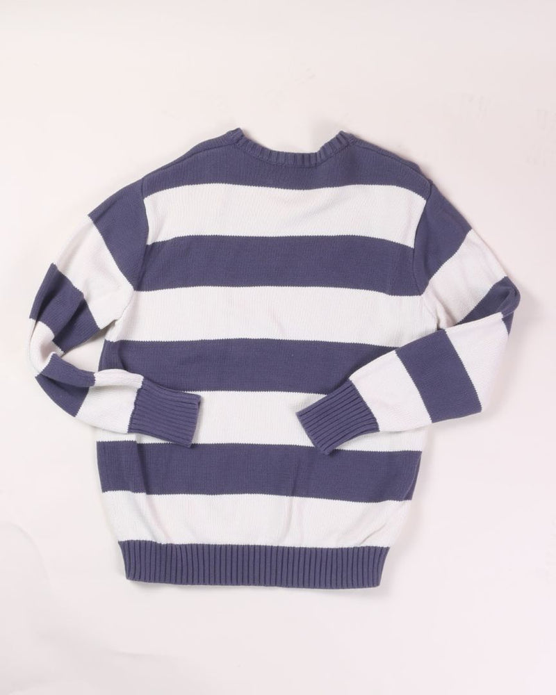 Blue/White Brandy Melville Oversized Sweater, S