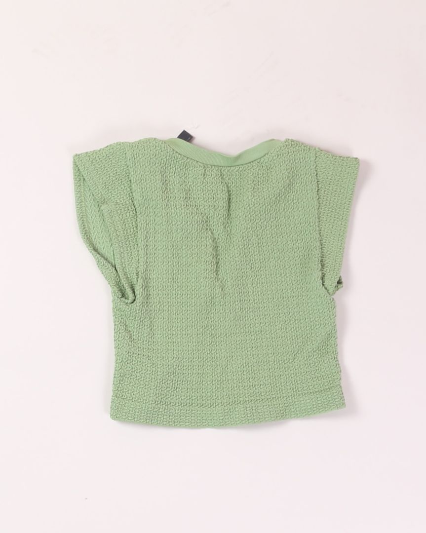 Green Out From Under Cropped Tee, M/L