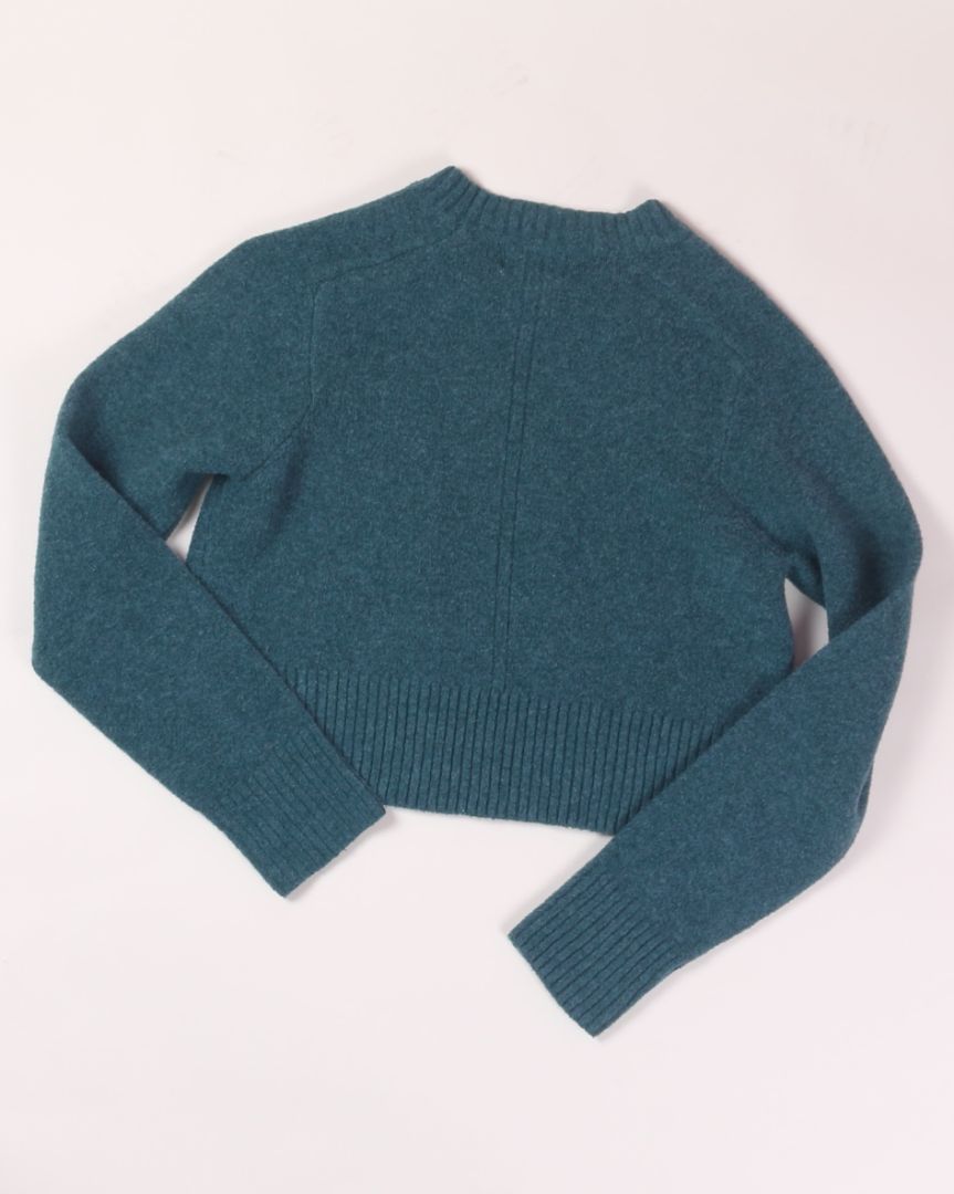 Teal Universal Thread Cropped Sweater, M