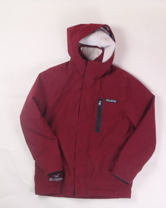 Red Hollister Winter Jacket, S