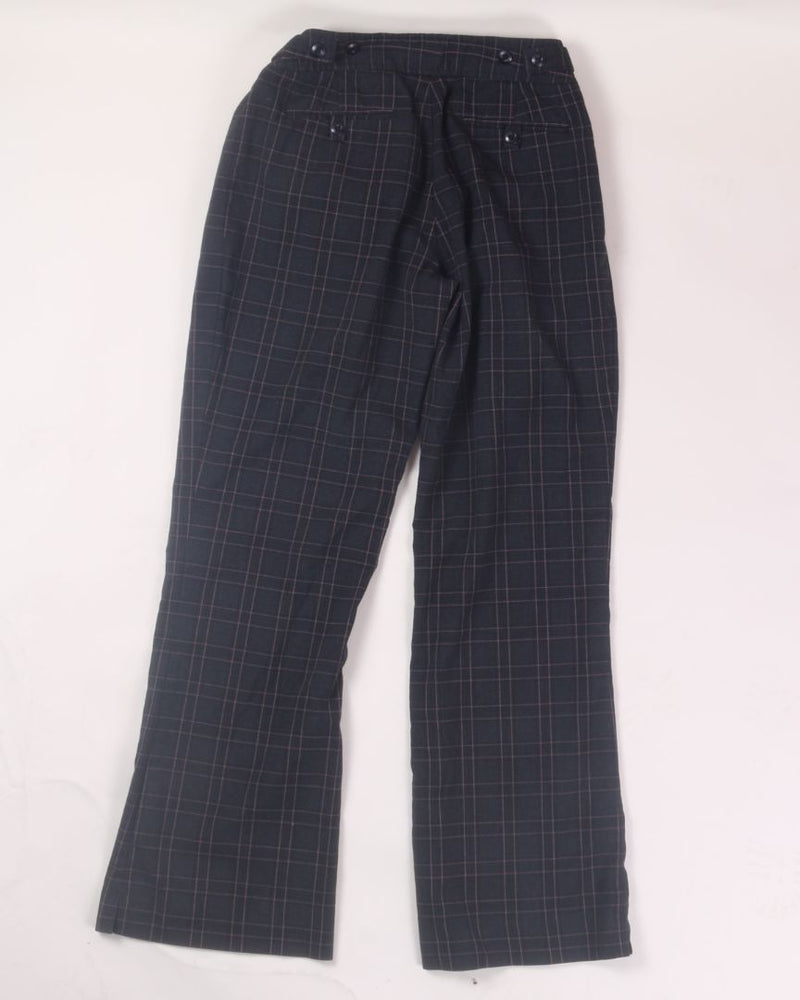 Black tangents Y2K Trousers, 7/8