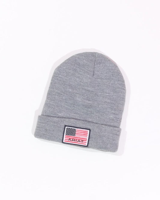 Gray Ariat Beanie