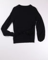 Black Halogen Tie Up Sweater, S